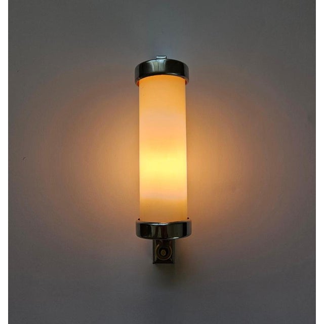 Bauhaus Art Deco Functionalism Chrome Wall Lamp, 1930s For Sale - Image 15 of 18