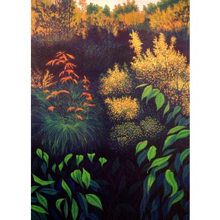 Gordon Mortensen "Natick" Signed Numbered Woodcut Art Print of Forest Unframed 1990 For Sale