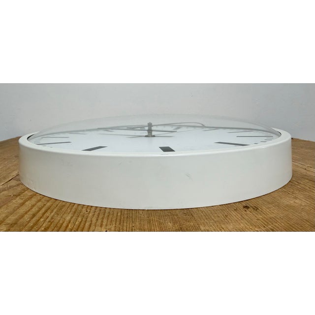 Vintage White Bakelite Wall Clock from Esmi, 1980s For Sale - Image 9 of 17