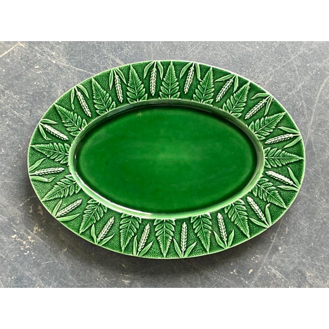 Vintage Boho Italian Glazed Ceramic Platter For Sale - Image 11 of 11