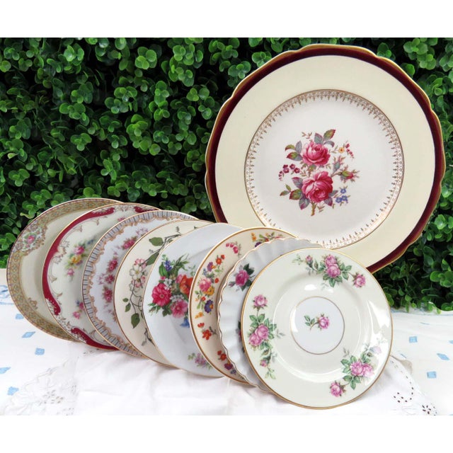 Vintage Mismatched Cake/Dessert Plates Set of 9 Chairish