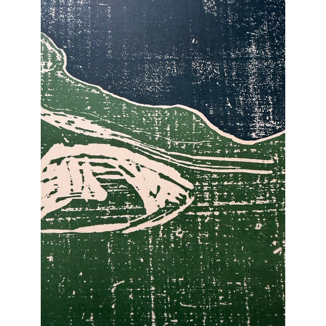 1960s Edvard Munch, Two Women on the Shore Exhibition Poster, 1960s, Lithograph For Sale - Image 5 of 8