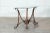 Iron Leather Console Table in the style of Jacques Adnet For Sale - Image 4 of 10