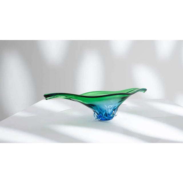 Glass Vintage Italian Glass Plateau For Sale - Image 7 of 9