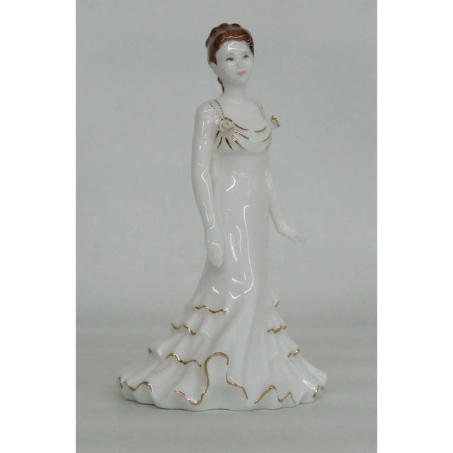 English Coalport Crystal Collectors English Bone China Porcelain Figurine For Sale - Image 3 of 11