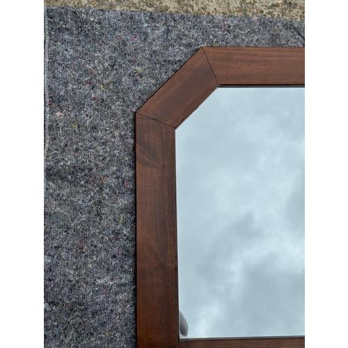 Vintage Oak Mirror, 1970s For Sale - Image 5 of 11