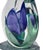 Signed Studio Art Glass Crimp Tulip Teardrop Sculpture For Sale - Image 4 of 9
