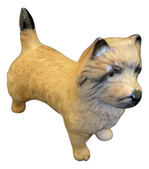 English Porcelain Figure of a Cairn Terrier, Early 20th Century