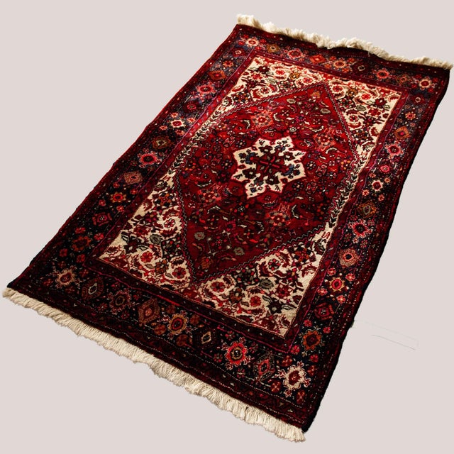 Vintage Hamadan Rug in Hand-Knotted Wool, 1970s For Sale - Image 3 of 8