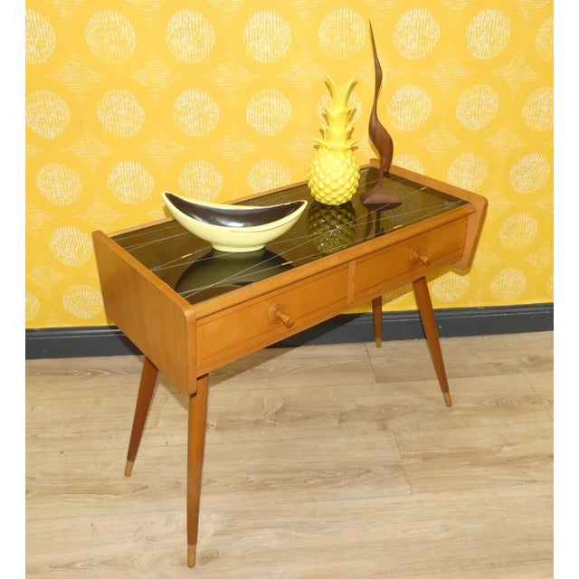 Mid-Century Modern Vintage Filigree Hallway Cabinet, 1950s For Sale - Image 3 of 14