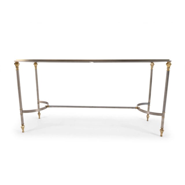 We have for your consideration a very beautiful Mid Century modern Hollywood regency neoclassical console Table.console...