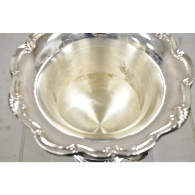 Metal Vintage Njpha 1988 Champion Silver Plate Trophy Cup Champagne Chiller Ice Bucket For Sale - Image 7 of 12