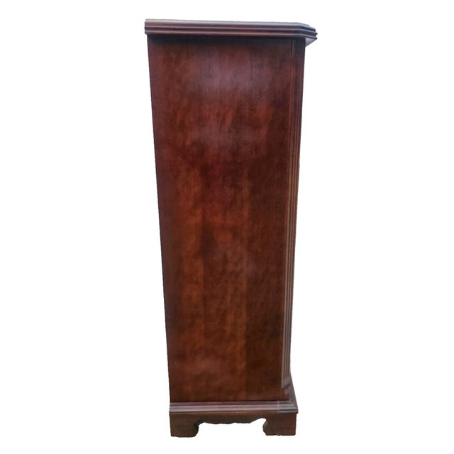1971 Bassett Chippendale Walnut Lingerie Chest – Tall 6‑Drawer Vintage Chest For Sale - Image 9 of 18