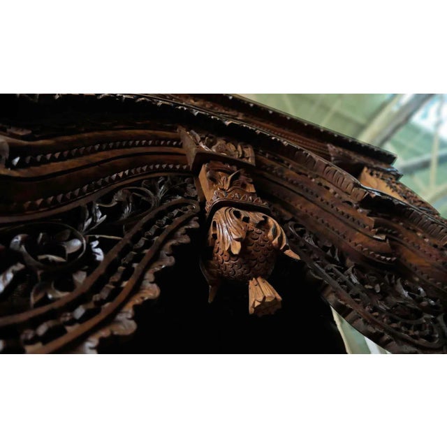Entry Doors Vintage Carved Teakwood For Sale - Image 4 of 11