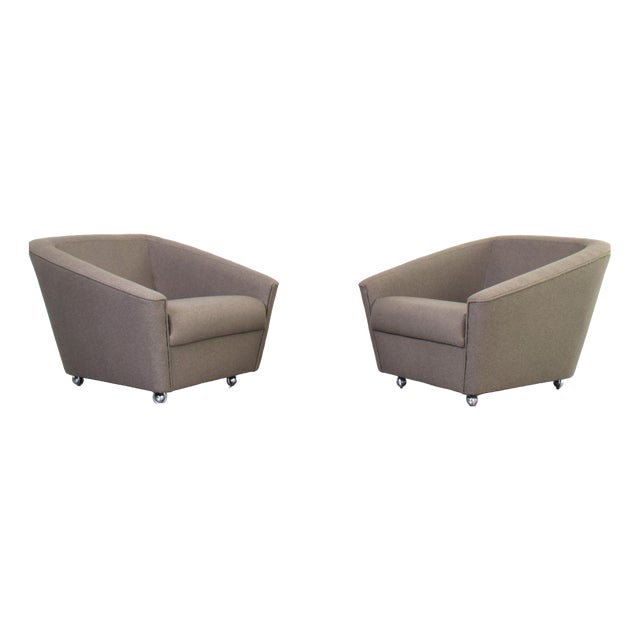 Space Age German Lounge Chairs, 1960s, Set of 2 For Sale