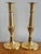 Tall Traditional Hampton Brass Candleholders, a Pair For Sale - Image 6 of 6