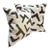Kuba Cloth Ecru Figures Pattern Pillows by St George - Down Fill - Pair For Sale