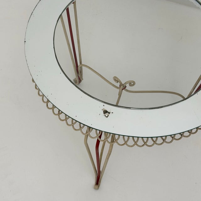 Mid-Century Modern Vintage Iron Coffee Table, 1950s For Sale - Image 3 of 5