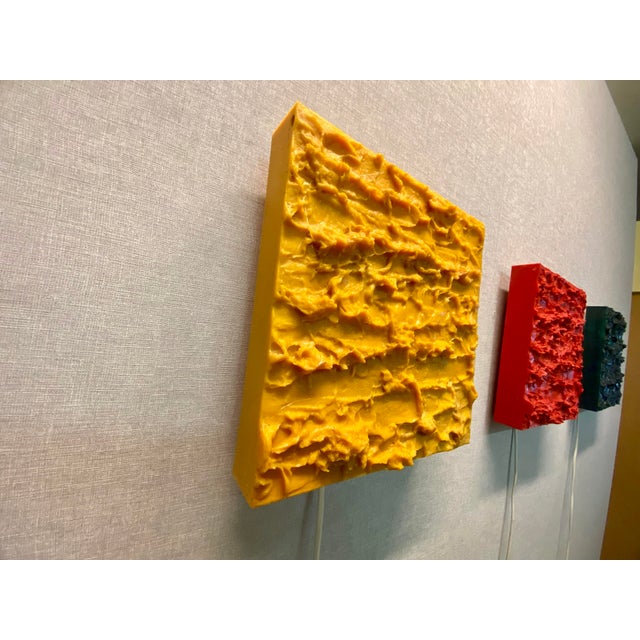 Space Age Fiberglass Wall Lamps by Uwe Mersch, 1970s, Set of 3 For Sale - Image 9 of 18