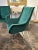 Pair of Italian Green Velvet Mid Century Modern Chairs For Sale - Image 4 of 8