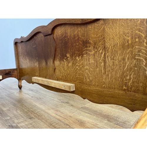 Vintage French Louis XVI Double Bed Frame in Oak For Sale - Image 12 of 13
