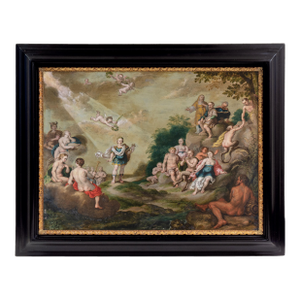 'The Music Contest Between Apollo and Pan', 17th Century Flemish School, Circa 1610, Renaissance Mythology, Satyr, Hermes