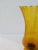 1970s 1970s Italian Empoli Optic Glass Amber Vase For Sale - Image 5 of 5