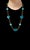 Gold 2010 Stephen Dweck Necklace Turquoise Nuggets Aqua Chalcedony 28” Bronze For Sale - Image 8 of 9
