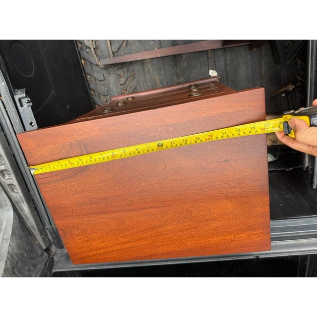 Antique Georgian Style Mahogany Small Chest/ Nightstand For Sale - Image 13 of 14
