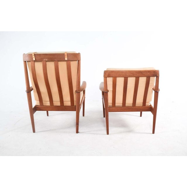 1950s Set of Armchairs by Grete Jalk Edited for Poul Jeppesens Møbelfabrik, 1956 For Sale - Image 5 of 8