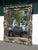 Share Tall 64" Vintage French Provincial Louis XVI Black Gold Wall Mantle Mirror Bevel For Sale - Image 4 of 15