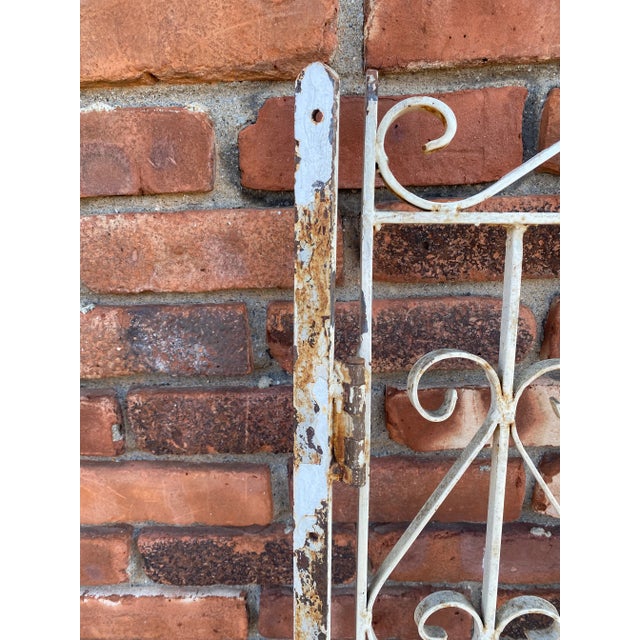 1950s French Iron Two Panel Gate For Sale - Image 4 of 12