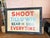 Original Hand-Painted "Shoot Till-U-Win" Carnival Sign For Sale - Image 12 of 12