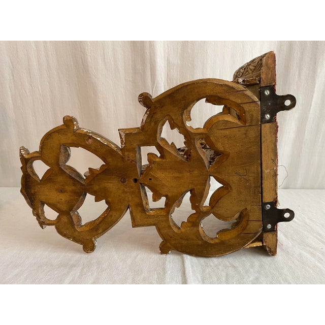 Antique Neoclassical Antique Gilt Wall Brackets- A Pair For Sale - Image 11 of 12