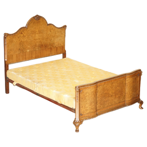 Burr Walnut Bed by Waring & Gillows for Harrods London, 1950s
