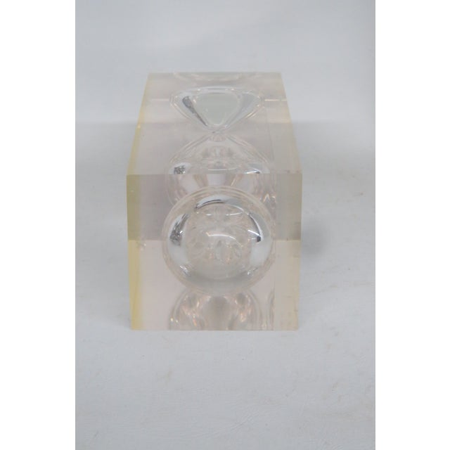 Ralph Lauren Acrylic Lucite Clark Hourglass Retro Mid Century Modern Style 4701b For Sale In Miami - Image 6 of 11