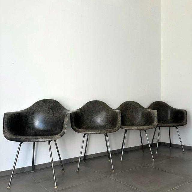 Dax Lounge Chairs by Charles and Ray Eames for Herman Miller, 1950s, Set of 4 For Sale - Image 13 of 13