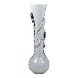 Murano Style Blown Art Glass Vase Signed Ion Tamaian