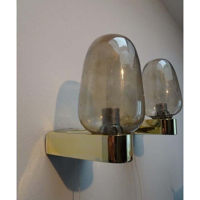 Glass Vintage Scandinavian Wall Sconces in Glass with Spare Shade, 1970s, Set of 2 For Sale - Image 7 of 15