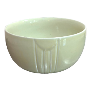 1930s Art Deco Mint Green Ceramic Serving or Mixing Bowl