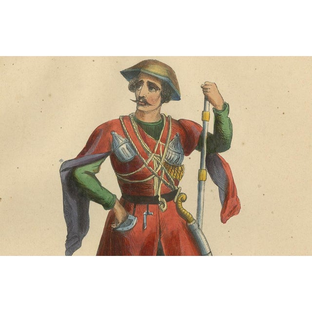 Wahlen, Circassian and Imeretian Princes in Traditional Attire, Handcolored Lithographs, Set of 2 For Sale - Image 8 of 9