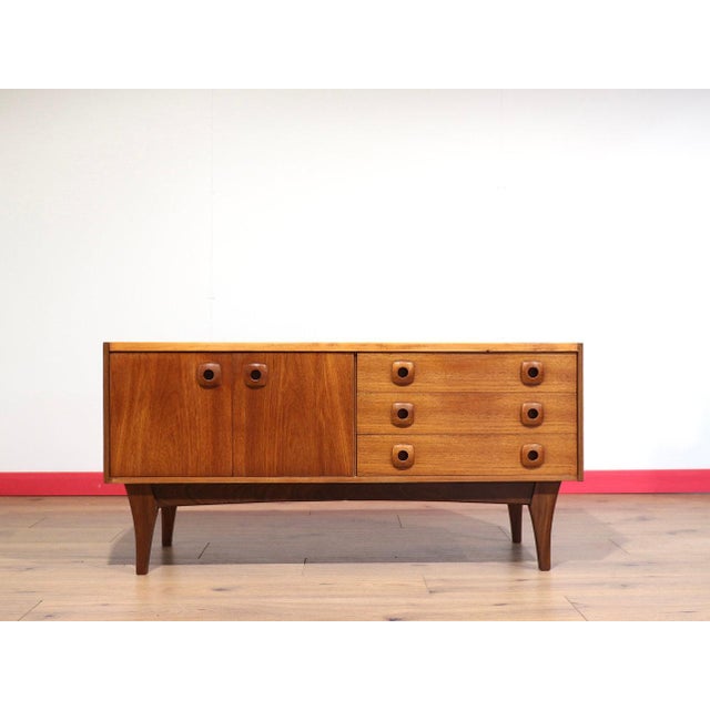 Mid Century Modern Vintage Teak Credenza Sideboard Danish Style For Sale In Greensboro - Image 6 of 13