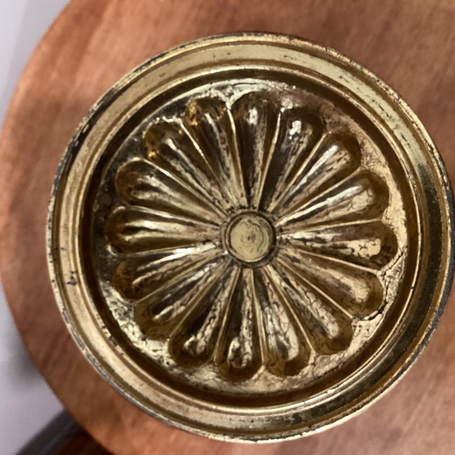 Antique Gold Pillar Candle Holder Chairish