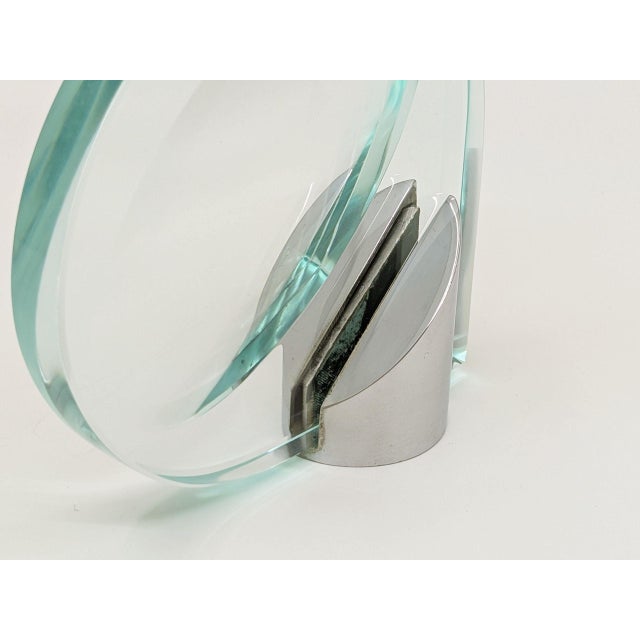 Celada Serie Bathroom Set in Chrome-Plated Brass and Cut Glass by Gianni Celada for Fontana Arte, 1967, Set of 7 For Sale - Image 12 of 18
