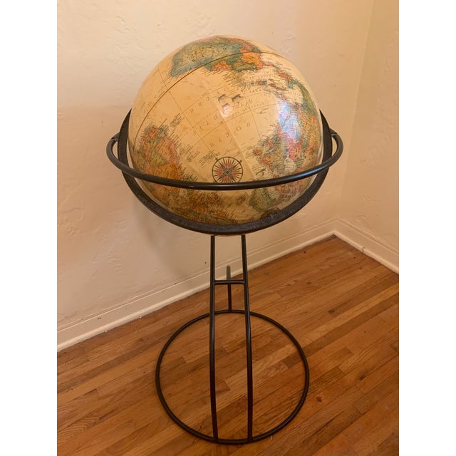 Replogle Globe Inc 16 Iron Standing Globe Chairish