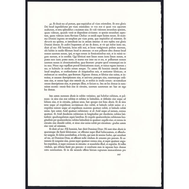 1968 Salvador Dalí Biblia Sacra Lithograph "Idolum Nomine Bel" (Idol Named Bel) For Sale In New York - Image 6 of 10