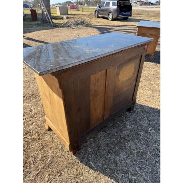 19th Century French Louis Philippe Bleached Marble Top Chest of Drawer / Commodes For Sale - Image 13 of 18