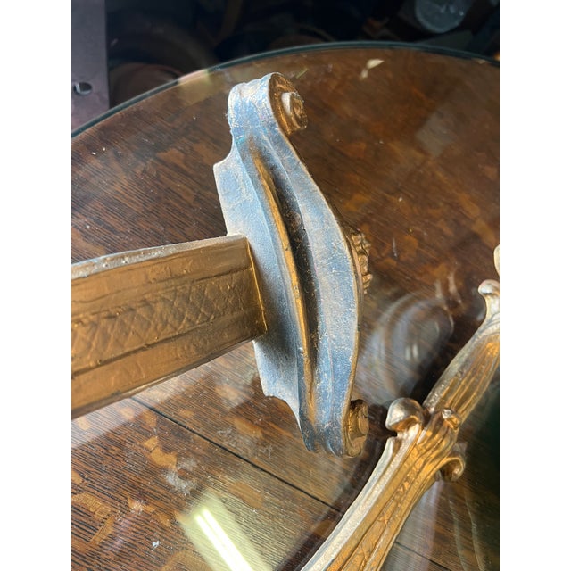 Gold Late 20th Century Pair of Gold Plate Wall Holders by Chelsea House - 2 For Sale - Image 8 of 11