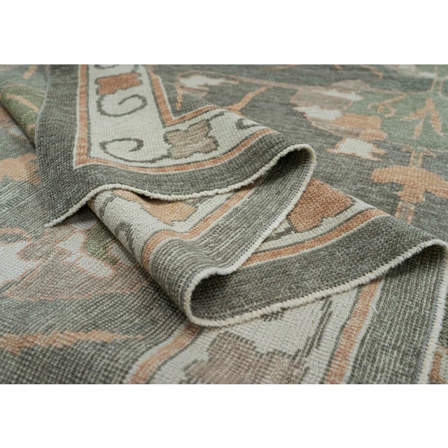 Turkish Oushak Square Rug 13'4" x 13'10" #20393 For Sale In Houston - Image 6 of 8