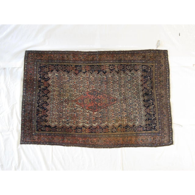 1920's Antique Persian Bibikabad, 4'3" X 6'7" For Sale In New York - Image 6 of 6